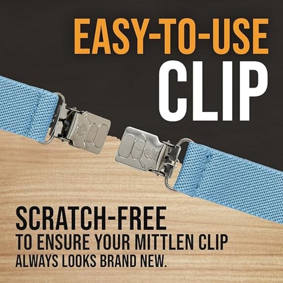 Hold’Em Mitten Glove Clips for Toddler & Kids Extra Tight Grip - Light Blue - Picture 6 of 6